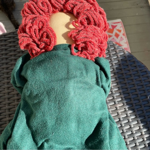 Vintage Country Style Rag Doll and Teddy Bear - Picture 8 of 12